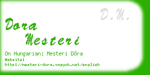 dora mesteri business card